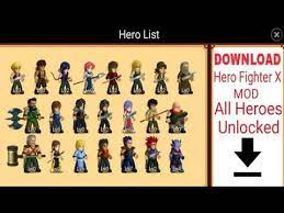 All heroes can be unlocked: Download Hero Fighter X Mod All Heroes Unlocked Youtube