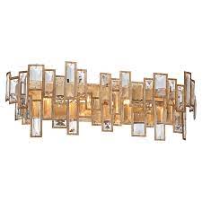 Linear rest room wall light fixture metallic led nordic vanity lighting ideas with telescopic arm in black/gold. Bel Mondo Bathroom Vanity Light By Metropolitan Lighting N2674 274