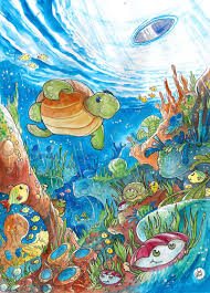 Thearthunters Art Turtle Painting Sea Turtle Painting
