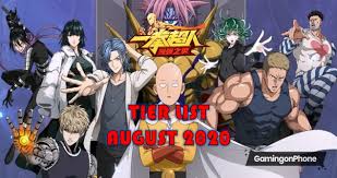 Click on three stripes icon (right side of the screen). One Punch Man The Strongest Tier List August 2020