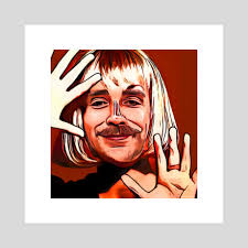 Caleb Drew Barrymore Scream, an art print by Shada McDonald