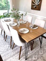 Built By Sawhorse Eighty Six Instagram Sawhorse86 Family Dining Table Simple Dining Table Hairpin Dining Table