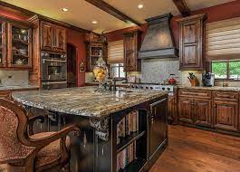 Modern kitchen with dark stain shaker cabinets. 50 High End Dark Wood Kitchens Photos Distressed Kitchen Cabinets Dark Wood Kitchens Kitchen Cabinet Remodel