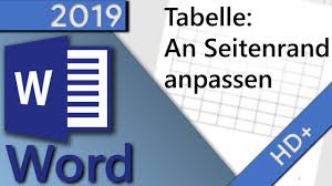 I wanted to copy the same data row after row and as much as i execute the program and save it. Word Tabelle An Seite Seitenrand Anpassen In 1 Minute Hd 2019 Youtube