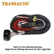 40a Wiring Harness Drl Controller With Led Light Bar Switch Relay Wiring Kit For Off Road Car Tractor Truck 4x4 Suv Led Ligh Bar Lighting Led Lights Car Lights