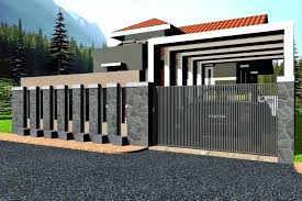Modern Gate Design 2018 Modern Gate Design Modern House Gates And Fences Designs Home Design Ideas Throughou Modern Fence Design House Wall Design Fence Design Ms framed sliding vehicular gate with small gates on sides has also been provided. pinterest