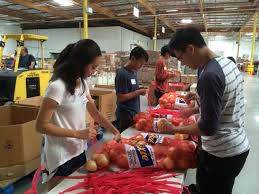 San Marcos Branch Members at Food Bank