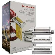 Kitchenaid 3 Piece Pasta Roller Cutter Attachment Set Silver Ksmpra Walmart Com In 2020 Pasta Roller Kitchen Aid Electric Pasta Maker