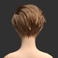 Artstation Hair04 Ranyiren Zbrush Hair Model Hair Hair Reference