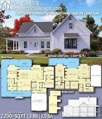 Plan 25648ge 3 Bed Modern Farmhouse Plan With Open Concept Layout And A Bonus Room Modern Farmhouse Plans Farmhouse Plans House Plans Farmhouse