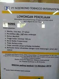 Engineering support (es) all teknik: Lowongan Kerja Kudus Jepara Dan Pt Bimasakti