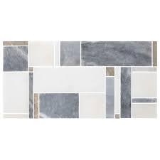 A travertine or marble floor adds a classic and a timeless appeal to residence or commercial property. Mondrian Marble And Travertine Mosaic Wall And Floor Tile The Tile Shop