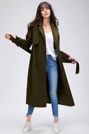 Les tendances de l'automne comment. Manteau Long Oversize En Nylon Pour Femme Avec Ceinture
