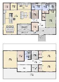 53坪4ldk土間リビングのある住宅の間取り図 新築間取り 間取り 住宅 間取り 玄関 間取り