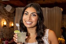 Loved watching my daughter's expressions all afternoon! Custom invitation  with water color and letterpress, cocktail napkins, signature drink sign,  welcome sign, drink stirrers, cookies and personalized cosmetic bags for  each guest. Did