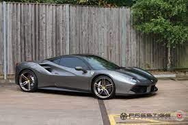 The ferrari 488 pista was designed by flavio manzoni, and in 2016 it won the red dot best of the best award for product design. Ferrari 488 Grey Vossen Hc 1 Wheel Front