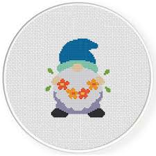 See more ideas about cross stitch, stitch, cross stitch patterns. Spring Gnome Cross Stitch Pattern Daily Cross Stitch
