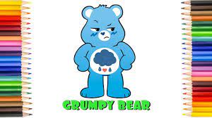 Draw an arrow tip at the end of each line, pointing toward the person receiving care. How To Draw Grumpy Bear From Care Bears Unlock The Magic Youtube