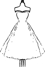 Explore 623989 free printable coloring pages for your kids and adults. Beautiful Dress Coloring Pages And Pictures For Adults And Kids Clip Art Vintage Paper Dress Dress Outline