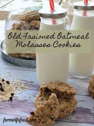The perfect christmas cookies for your freezer stash. Old Fashioned Oatmeal Molasses Cookies The Farmwife Feeds