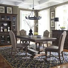 Dabble in modern, italian dining room furniture or leather dining chair; Lucca Double Pedestal Dining Room Set By Liberty Furniture Furniturepick