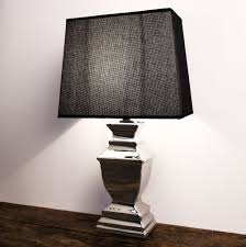 Stehlampe Tischleuchte Keramik Silver Platet Silber Lampe Shabby