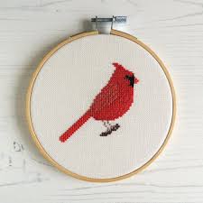 Easy Small Bird Cross Stitch Pattern Cardinal Cross Stitch Pattern Pdf Small Bird Embroidery Chart Northern Cardinal Bird Pattern Diy Decor Cross Stitch Patterns Cross Stitching Stitch Patterns