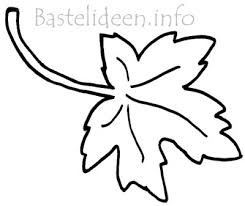Herbstbasteln Kostenlose Bastel Oder Malvorlage Ahornblatt