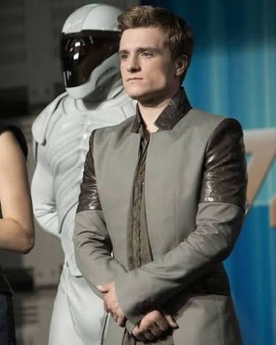 The Hunger Games: Catching Fire Peeta Mellark Coat Small / Gray / Fabric