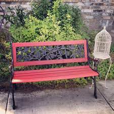 Pin By Aimee Goodman On Reclaimed Furniture Painted Outdoor Furniture Outdoor Furniture Bench Metal Outdoor Set