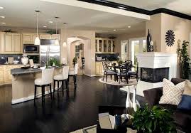 Love The Light Walls And Cabinets With The Super Dark Hardwood Floors Luxury Kitchen Design Home House