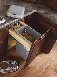 This will protect your furniture from fur or urine. The Idea Would Work But Be Aware Pet Food Will Go Stale Quickly If Stored This Way It S Best To Leave Food Storage Cabinet Kitchen Cabinet Storage Dog Rooms