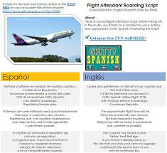 Boarding A Flight Flight Attendant Script In English And Spanish Voiced By Gritty Spanish Voice Actress