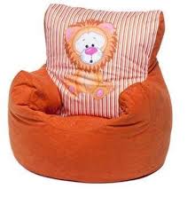 Loft 25 Orange Lion Childrens Character Micro Suede Bean Bag Chair Bean Bag Chair Kids Kids Bean Bags Bean Bag Lounger