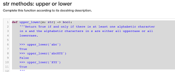 Definition of alphabetic character in the definitions.net dictionary. Solved Str Methods Upper Or Lower Complete This Function Chegg Com