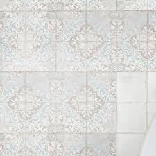 3 vintage mexican pottery tiles, colorful decorative accents, 6 glazed dimensional terra cotta, blue, red, cream, tan, mexico, set of 3. Barcelona 5 75 X 5 75 Porcelain Spanish Wall Floor Tile Tile Floor Elitetile Vintage Bathroom Floor