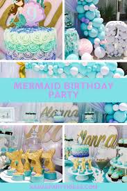 I hope my list of 15 mermaid party ideas will help you in planning and organizing a superb mermaid themed party for your kiddo. Kara S Party Ideas Mermaid Birthday Party Kara S Party Ideas