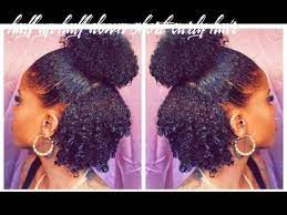 Check out the ideas in pictures below to get inspired. 9 Half Up Half Down Short Curly Hair In 2021 Short Natural Hair Styles Half Up Hair Natural Hair Styles