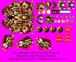 Stand up against myself (staff roll) — thunder force iv. Genesis 32x Scd Thunder Force Iv Lightening Force Quest For The Darkstar Armament Claw The Spriters Resource