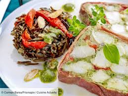 Terrine De Lotte Aux Tomates Confites Et Jambon Cru Recettes Recette Terrine De Lotte Recettes De Cuisine Terrine