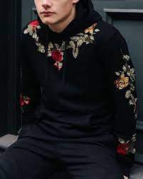 Find floral pattern hoodie stock photos in hd and millions of other editorial images in the shutterstock collection. Fashion Mens Floral Embroidery Sweatshirts Hoodie Embroidery Shirt Men Embroidered Sweatshirt Outfit Mens Trendy Outfits