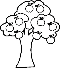 Honeycrisp apple trees fit nicely in most landscapes, providing fragrant pale pink flowers in the spring and tasty apples in late summer. Apple Tree Simple Coloring Pages For Kids Apple Coloring Pages Tree Coloring Page Fruit Coloring Pages