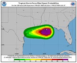 Remnants of Bertha Graphics