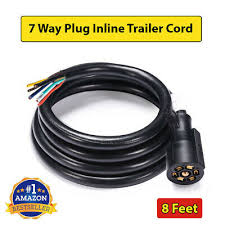 Answers to frequently asked questions about hook up wire. 7 Way Trailer Plug Wiring Harness Connector Inline Cord Double Prongs Connector Ebay
