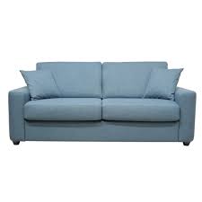 Canape Convertible 3 Places Pack Standard Nicaragua Tissu Bergamo Bleu Petrole