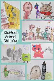 The thing about drawing with pencils is that we learned to draw using them in the first place and this is probably why the charm of pencil drawings somehow does not seem to fade. Stuffed Animal Still Life Drawings With 1st Grade Art Is Basic An Elementary Art Blog