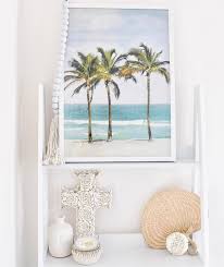 Kmart Tea Towel Hack Palm Tree Art I Created This Artwork With A 3 00 Tea Towel And 12 00 Frame From Kmart Tea Towels Minimalist Home Decor Palm Tree Art