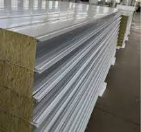 Factory Price 950 Type 75mm Thick Insulated Rockwool Sandwich Wall Panel
