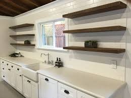 Either hidden or strategically placed brackets. 20 Wood Floating Shelves Kitchen Magzhouse