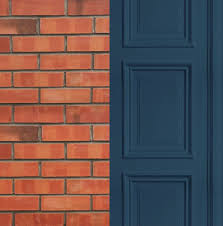 Red Brick And White Trim